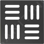 Alcadrain - grilles - grille 102x102 mm, noir mat mpv004 - black Alcadrain - grilles - grille 102x102 mm, noir mat mpv004 - black