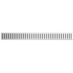 Alcadrain grilles - caillebotis pour bac linaire 300 mm, acier inoxydable brillant pure - 300l