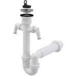 Alcadrain siphons - siphon d'�vier, diam�tre 70 mm, avec 2 raccords, en plastique a820 - dn50