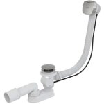 Alcaplast - alcadrain garnitures de vidage - kit vidange et trop - plein pour baignoire, longueur 800 ...