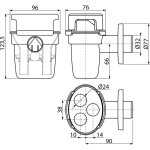 Alcaplast - siphon de condensat avec boule