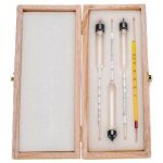Alcoom�tre 3pcs avec thermom�tre alcoom�tre teneur en alcool 0 - 40, 40 - 70, 70 - 100 vol% densim�tre ...