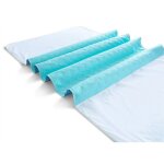 Alses lavables pour incontinence - aidapt vm842e - paquet de 2 avec rabats repliables - 850x900x50mm ...