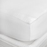 Alse de lit en coton gratt blanc 70x190 cm