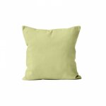 Housse de coussin 60x60 cm alix vert citron, par soleil d'ocre