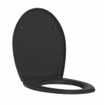 Abattant boreo thermoplastique noir brillant Abattant boreo thermoplastique noir brillant