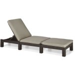 Allibert ? transat bain de soleil imitation r�sine tress�e ? 4 positions ? coussin confortable ? dimensions ...