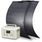Allpowers - gnrateur solaire de centrale lectrique portable avec 2 panneaux solaires flexibles monocristall ...