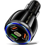 Allume - cigare usb c 90w, pd qc 30w, chargeur de voiture � charge rapide pour iphone, tablette, samsung ...