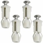 4pcs abattant wc vis fixation d'expansion vis cpour couvercle de toilette fixation abattant vis fixation ...