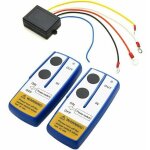 Kit de tlcommande de treuil de console sans fil universel 12v 50ft pour jeep atv suv (sans piles)