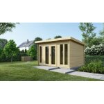 Altanka - abri de jardin en bois - 12m2 - 4x3m - ep. 34mm - couleur: naturel