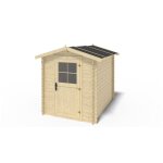 Altanka - abri de jardin en bois - 4, 75m2 - 1, 90x2, 50m - ep. 28mm - couleur: naturel