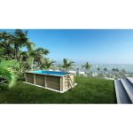 Altanka - piscine en bois aqua 6, 1x2, 85 - h. 1, 31 m fixations � sceller