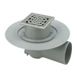 Alternative haustechnik - viega siphon de sol advantix 557171 dn 100, plastique gris, siphon horizontal ...