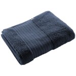 Altobuy - emma - serviette de bain 90x150cm en coton bio coloris minuit