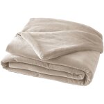 Harris - chemin de lit 90x200cm velours de coton coloris pampa