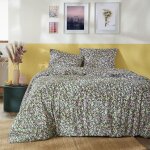 Altobuy - isia - parure de lit imprim� floral housse de couette 260x240cm + 2 taies d'oreiller