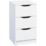 Jenny - chiffonnier 3 tiroirs coloris blanc