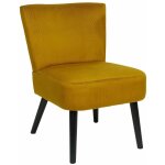 Altobuy - konae - fauteuil crapaud en velours c�tel� ocre