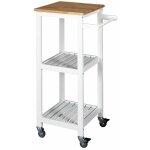 Kwat - desserte � roulettes blanche 3 niveaux