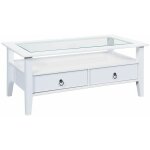 Altobuy - natur - table basse rectangulaire bois massif vernis blanc Altobuy - natur - table basse rectangulaire bois massif vernis blanc