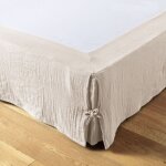 Altobuy - ourea - cache - sommier  nouettes 180x200cm gaze de coton pampa