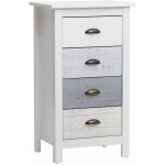 Rosalia - chiffonnier 4 tiroirs bois aspect vieilli
