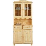 Stan - buffet vaisselier 4 portes 2 tiroirs bois massif