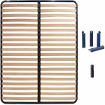 Altobuy - altolattes - pack sommier 2x20 lattes 130x190cm + pieds bleus + pied central