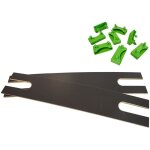 Altosenso - lot de 2 lattes doubles 68cm + 8 embouts verts