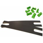 Altobuy - altosenso - lot de 2 lattes doubles 88cm + 8 embouts verts