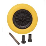 Altrad - kit roue souple increvable jaune 360 brouette & guy noel