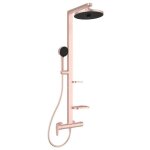 Ideal standard - alu + - set de douche avec mitigeur, diamètre 26 cm, 2 jets, rosé bd584ro Ideal standard - alu + - set de douche avec mitigeur, diamètre 26 cm, 2 jets, rosé bd584ro