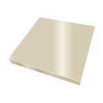 Chapeau de pile de poteau en alu - plat et carr - ral 1015 - dimensions 250x250 mm - aluhome