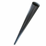 Aluhome ? descente circulaire aluminium 2m �80 mm ? raccord pour goutti�re ? couleur bleu ardoise ? �paisseur ...