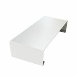 Eclisse extrieure pour couvertine alu couleur - blanc pur - ral 9010, largeur - 210 mm - aluhome