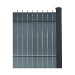 Kit lames d'occultation en aluminium pour clture de 2, 5m - mailles de 50mm - 1m23 - ral7016 - aluhome ...