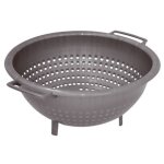 Aluminium et plastiq - passoire sur pieds 26cm silver