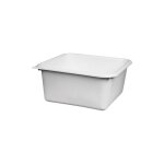 Aluminium et plastique - cuvette carr�e 24cm 3. 5l blanc alimentaire - aluminium et plastiq