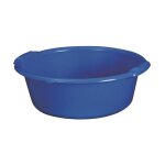 Aluminium et plastiq - bassine ronde 11l 38 x16cm bleu