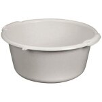 Aluminium et plastique - bassine ronde 14l d42x17cm gris mouchet rivb14g
