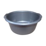 Aluminium et plastique - bassine ronde d. 42cm 14l silver 1035656