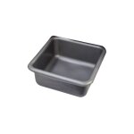 Aluminium et plastique - aluminium et plastiq - cuvette carr�e 29cm 6. 5l silver