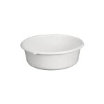 Aluminium et plastique - cuvette ronde d36x12cm 6. 5l gris mouchet rivcrd36