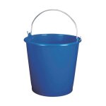 Aluminium et plastiq - seau m�nage 12l gradu� bleu