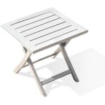 Alumob - marius - table basse de jardin pliante en aluminium - city garden