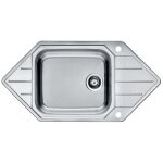 Alveus - praktik - Évier 99x50 cm, avec commande du vidage, inox 1122594 Alveus - praktik - Évier 99x50 cm, avec commande du vidage, inox 1122594