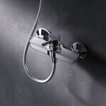 Am. pm - mitigeur douche chrome robinet douche main monté mur pour salle de bains mélangeur douche en ... Am. pm - mitigeur douche chrome robinet douche main monté mur pour salle de bains mélangeur douche en ...