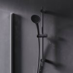 Am. pm - pommeau de douche 1 jet, flexible et barre, noir f01ta022 hit Am. pm - pommeau de douche 1 jet, flexible et barre, noir f01ta022 hit